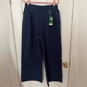 Halara Wide Leg Navy Pants Size Large